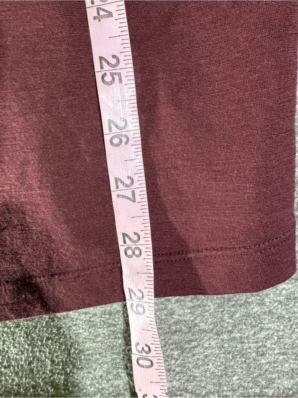 Icebreaker Merino 200 Oasis Long Sleeve Thermal Top Mens XL Maroon Wool Base - Picture 9 of 9